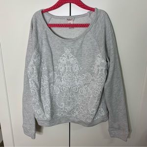 Forever 21 Girl’s Lace Graphic Crewneck Sweatshirt